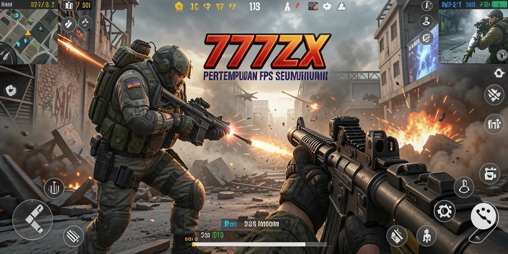 Gameplay intens di 777ZX saat pertempuran berlangsung.