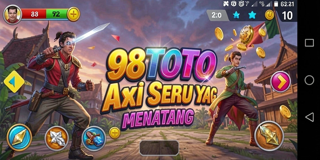 Screenshot gameplay aksi mendebarkan di 98TOTO.