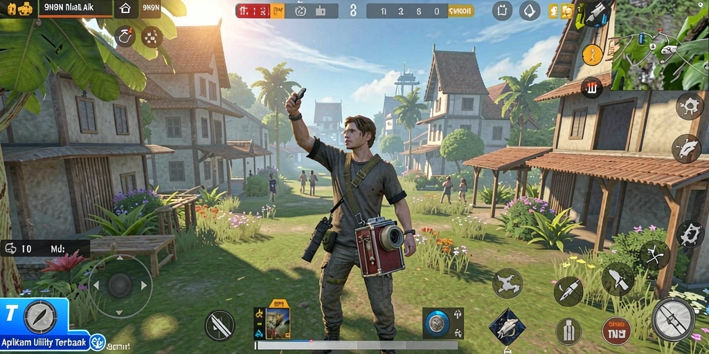 Screenshot tampilan aplikasi 9N9N dengan fitur utilitas utama.
