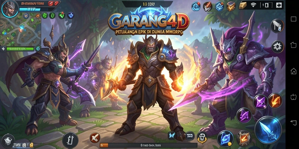 Tangkapan layar gameplay GARANG4D yang menunjukkan pertempuran epik antar pemain.