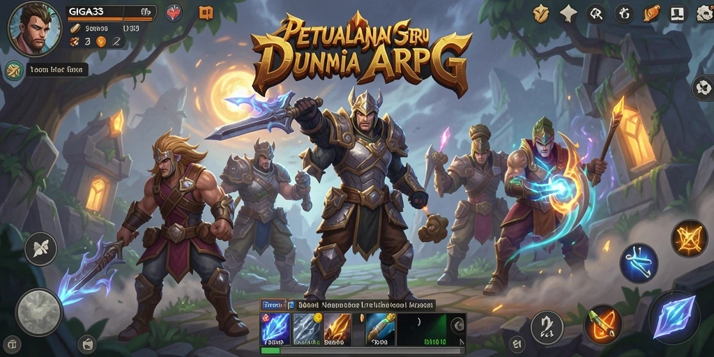 Tampilan menarik dari gameplay ARPG GIGA33 penuh aksi.