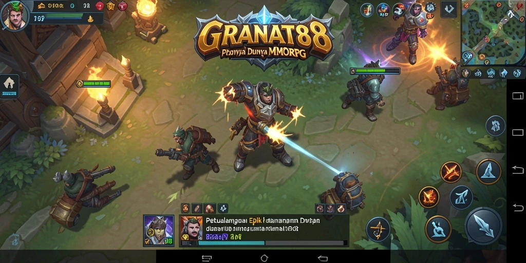 Tangkapan layar menunjukkan aksi mendebarkan dalam dunia MMORPG.