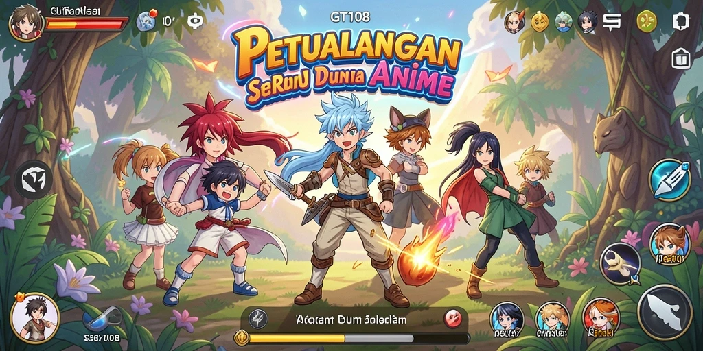 Gameplay menarik di dalam dunia anime yang memukau.