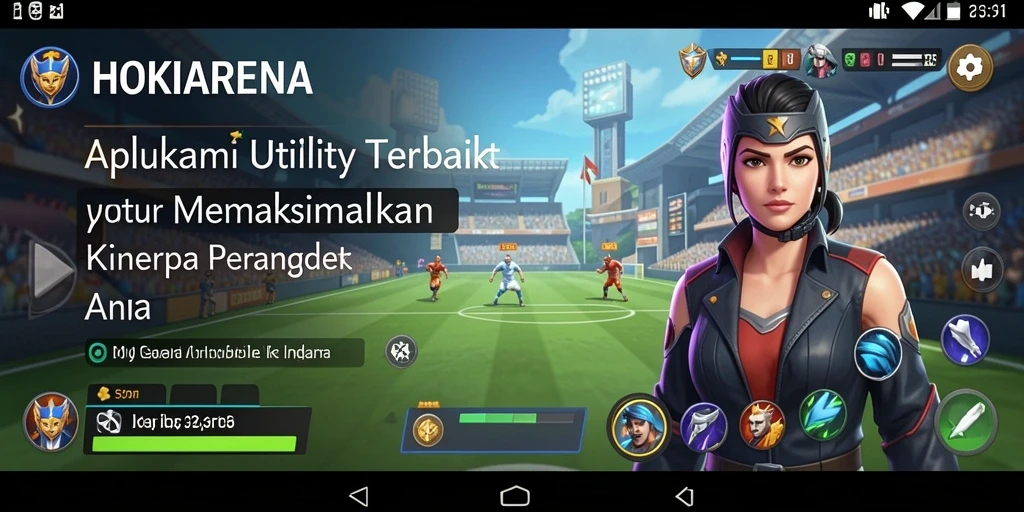 Screenshot HOKIARENA menunjukkan antarmuka aplikasi yang bersih dan efisien.