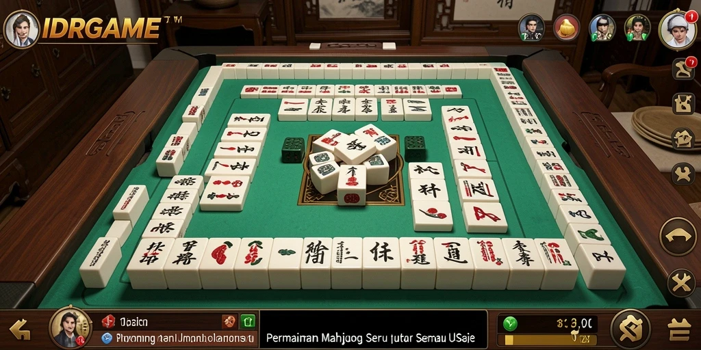 Screenshot IDRGAME menampilkan pengalaman bermain Mahjong yang menarik.