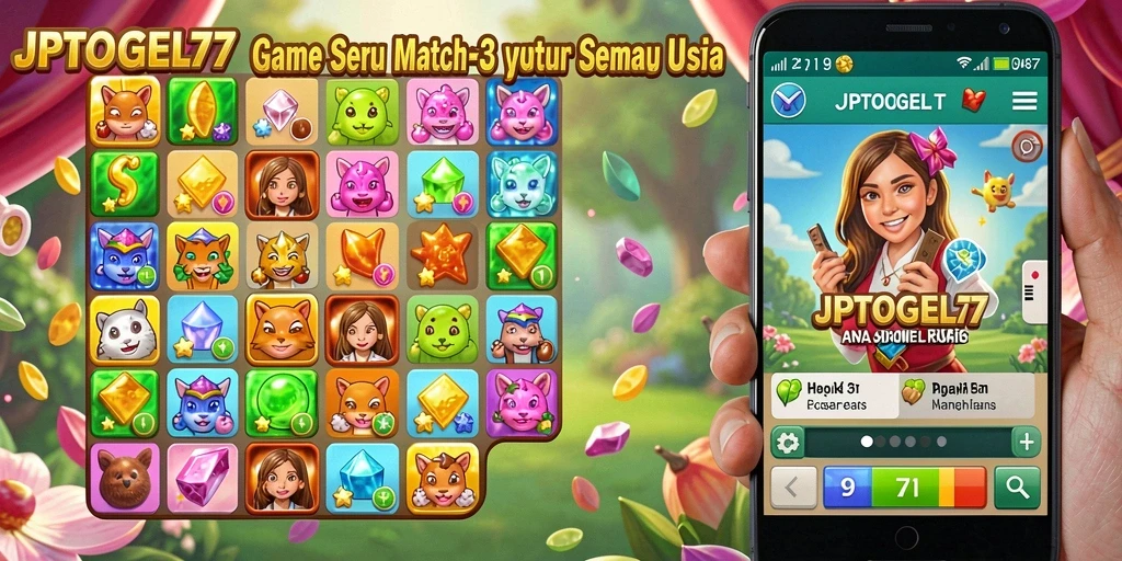 Tampilan gameplay <strong>JPTOGEL77</strong> yang seru dan penuh warna.