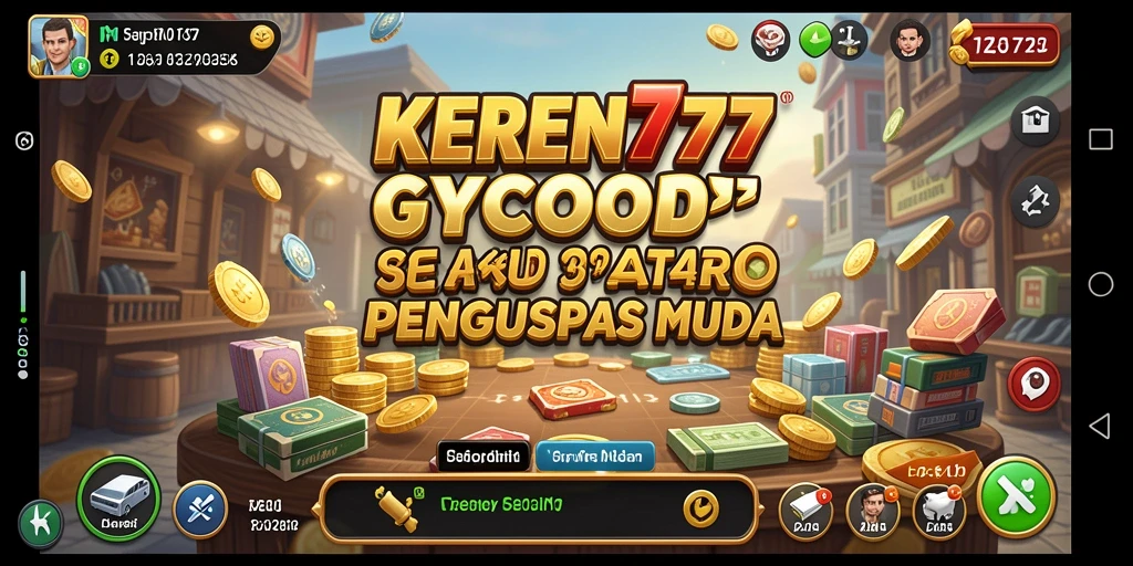 Tampilan gameplay KEREN777 yang menggambarkan bisnis yang sedang berkembang.