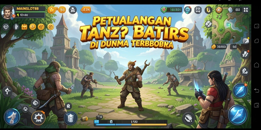 Tangkapan layar menampilkan gameplay MAINSLOT88 di dunia terbuka yang luas.