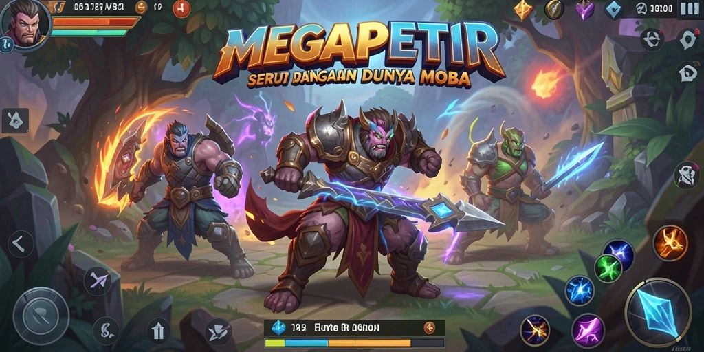 Tampilkan aksi seru gameplay MEGAPETIR yang mendebarkan.