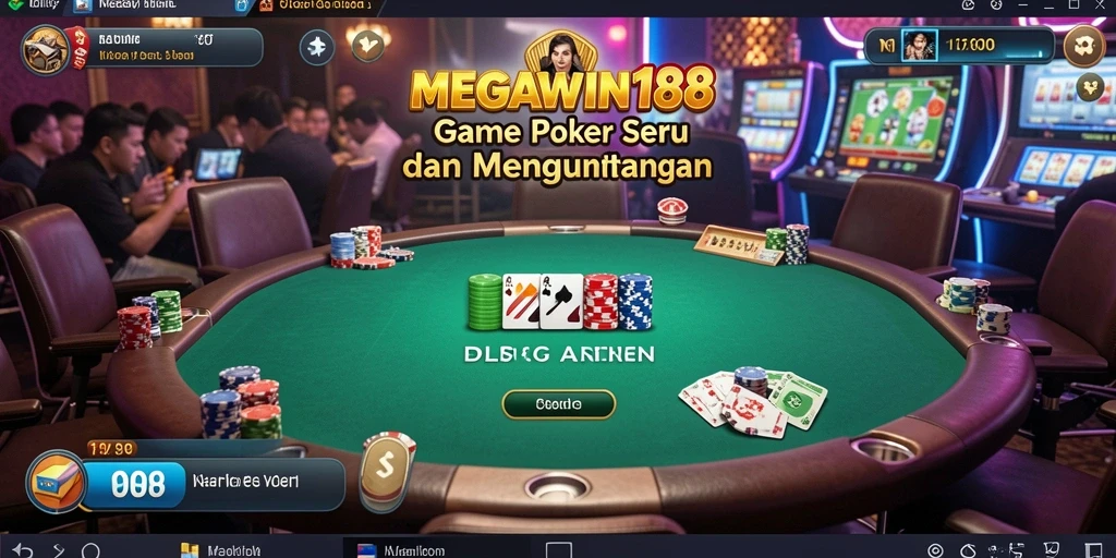 Tampilkan pengalaman bermain poker yang mendebarkan di MEGAWIN188.