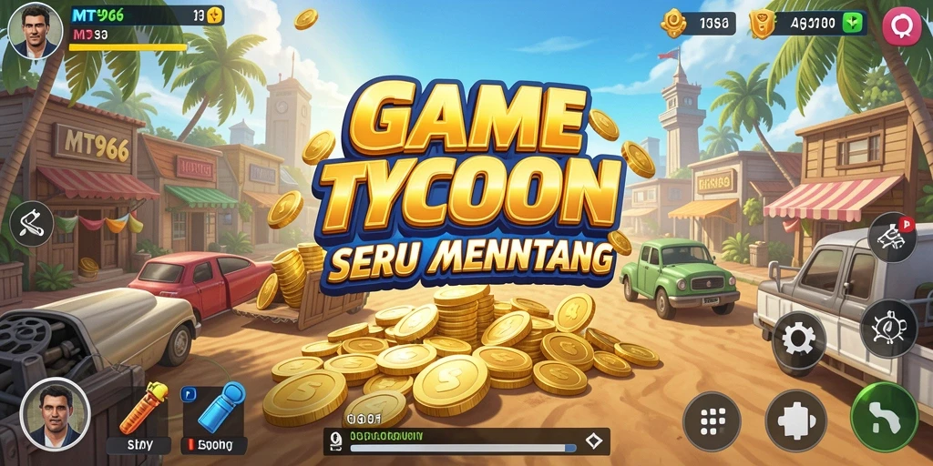 Screenshot menampilkan gameplay seru dari MT966 di dunia Tycoon.