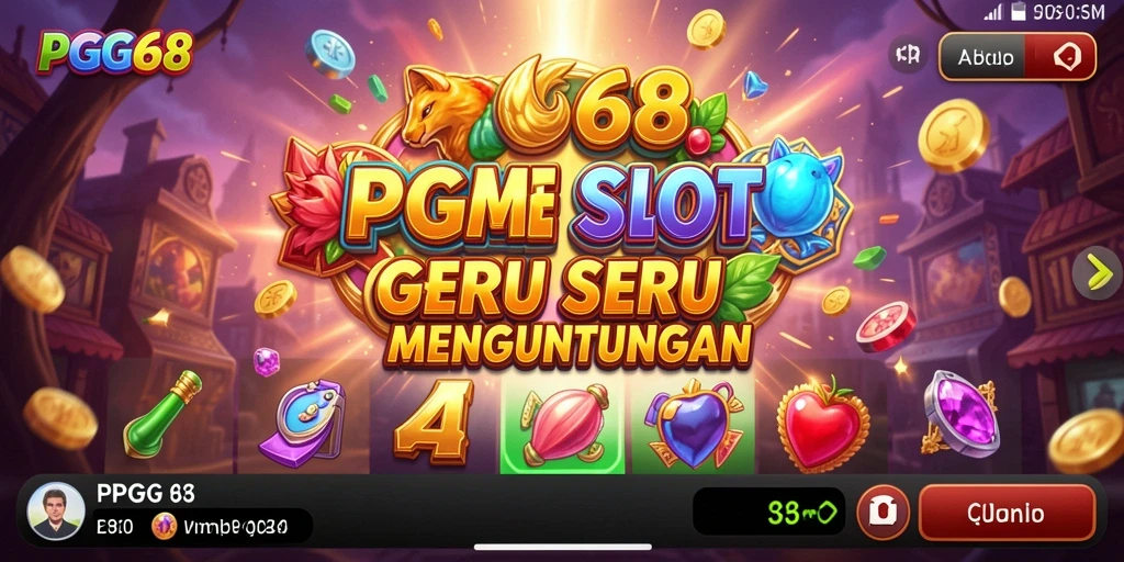 Tampilan menarik gameplay PGG68 yang mendebarkan.