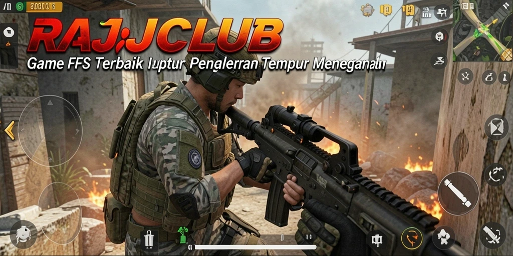 Screenshot gameplay RAJACLUB menampilkan aksi tempur seru dan grafis memukau.